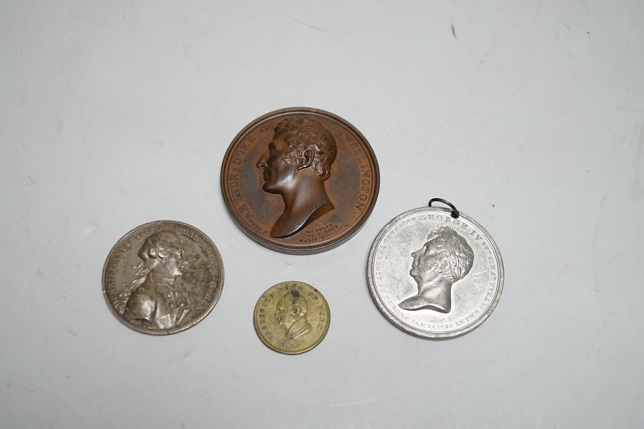 Four 18th/19th century British commemorative medals –